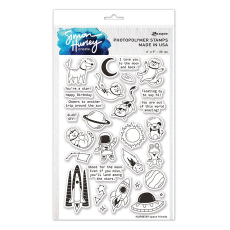 Ranger Ink Ranger • Simon Hurley crée. tampons clairs amis de l'espace