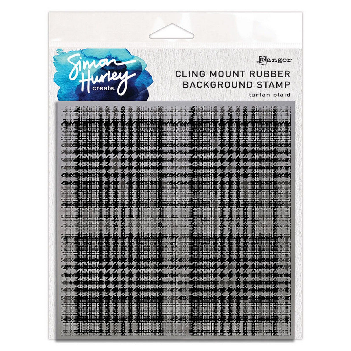 Ranger Ink Ranger • Simon Hurley crée. tampons de fond tartan à carreaux 15,2x15,2cm
