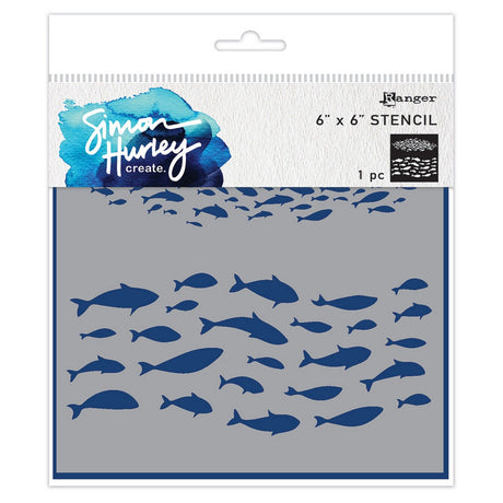 Ranger Ink Ranger • Simon Hurley crée. frénésie de poisson au pochoir