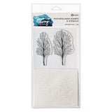 Ranger Ink Ranger • Simon Hurley crée. ensemble de pochoirs pour timbres arbres éthérés