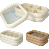 Excellent houseware theedoos hout afgerond 23x15cm