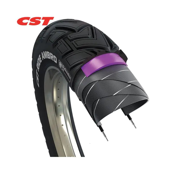 Pneu extérieur Cst pneu extérieur tourance 20x4.00 100-406 filetage b b
