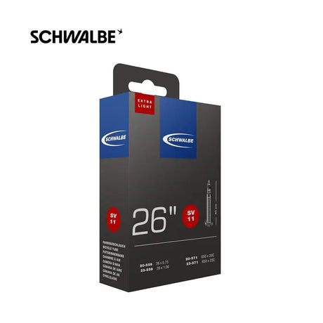 Tube intérieur de Schwalbe SV11 Extra Light 26 20 25-559 571 mm 40 mm Ventiel