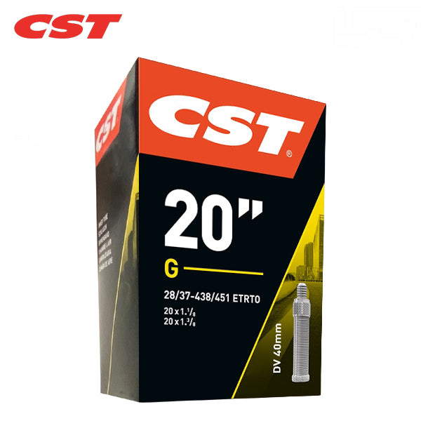 Chambre à air Cst 20x1 3 8 - etrto 28 37-438 451 - valve Dunlop 40mm - convient aux roues de 20 pouces