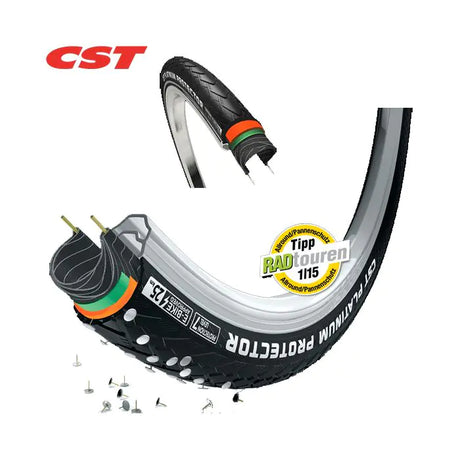 CST Tire Platinum Prot 28 x 1 5 8-1 3 8 (37-622) noir