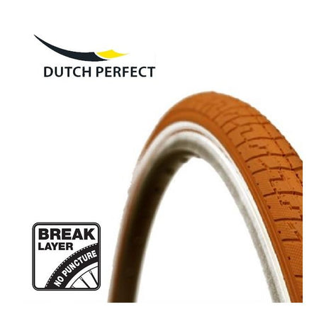 Pneu Dutch Perfect 28 x 1,40 40-622 mm anti-crevaison - orange avec reflet