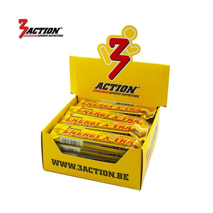 3action energy x-tra bar cookies 45 grammes - boîte de présentation 20 pièces - 1202030011