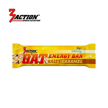 Barre énergétique 3action à l'avoine caramel salé 45 grammes - boîte présentoir 20 pièces - 1202030017