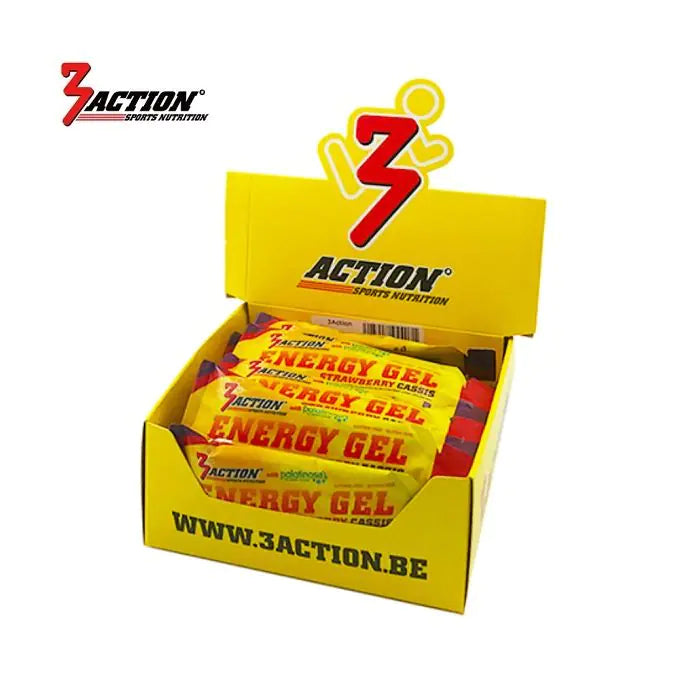Gel énergétique 3action fraise-cassis 34 grammes - boîte présentoir 25 pièces - 1202020001