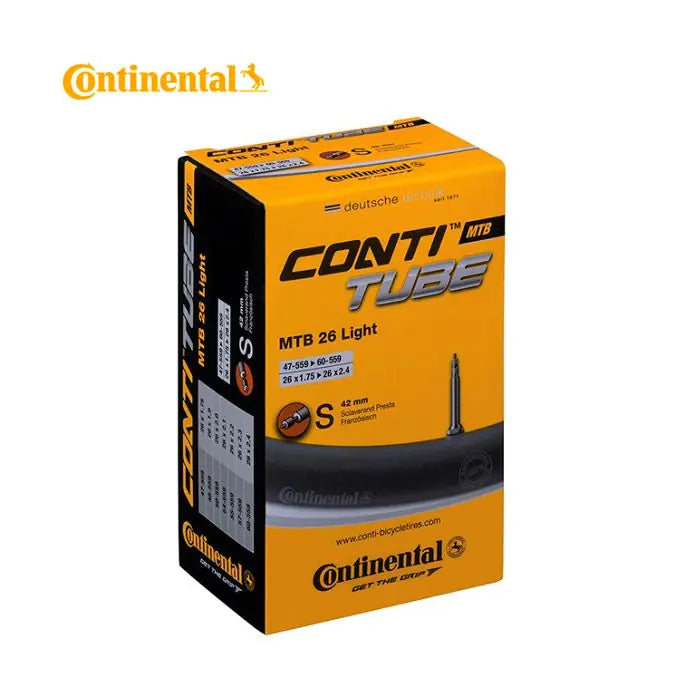 Chambre à air Continental vtt 26 light conti tube vtt 26 47 60-559 s42 lig