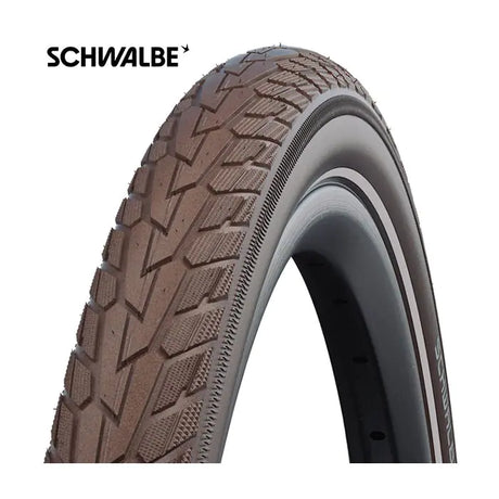 Schwalbe Road Cruiser K-Guard 26 x 1,75 47-559 mm-brun avec réflexion