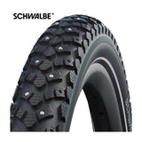 Extérieur de Schwalbe 26-1,75 (47-559) hiver actif r 100 Spik Black