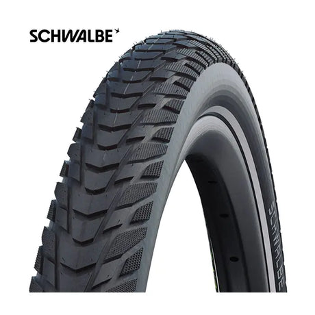 Schwalbe Marathon E-Plus Performance Line 28 x 2,20 55-622 mm-noir avec réflexion