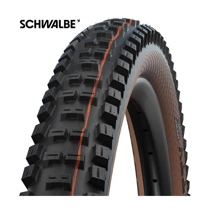 Bande pliante Schwalbe Big Betty Super Gravity 29 x 2,40 62-622 mm - Brun noir