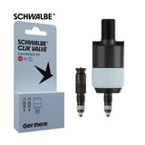 Valve Schwalbe Clik - Kit de conversion SV-SCV - Valve avec adaptateur de tête de pompe
