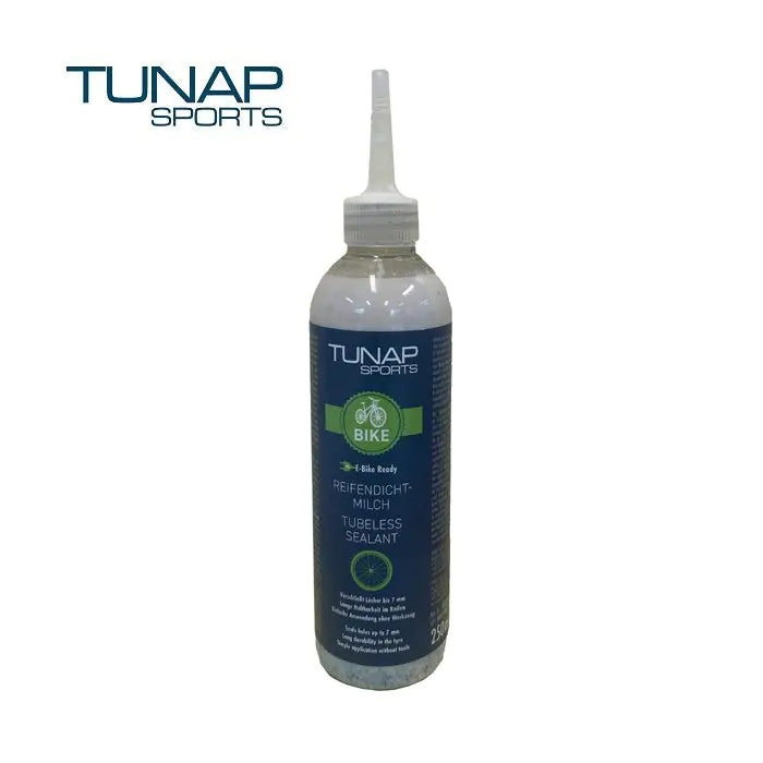 Tunap sports mastic tubeless liquide anti-crevaison 250 ml (paquet = 12 pièces)