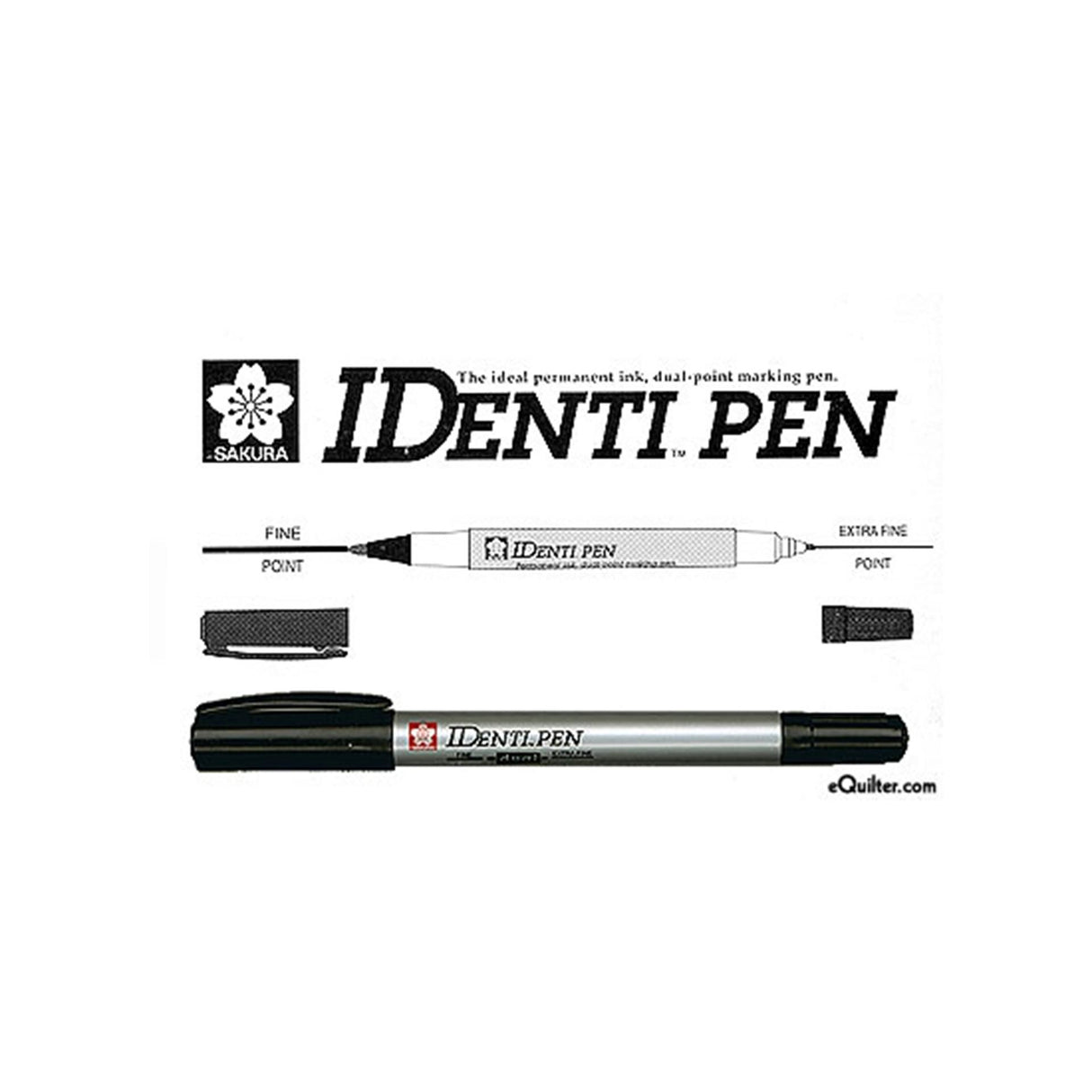 Sakura identi-pen double pointe noir