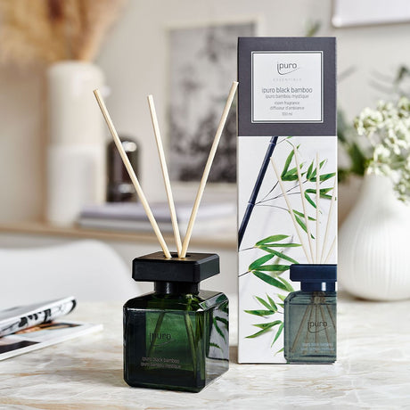 Ipuro 6 pièces diffuseur de parfum bambou noir 100 ml