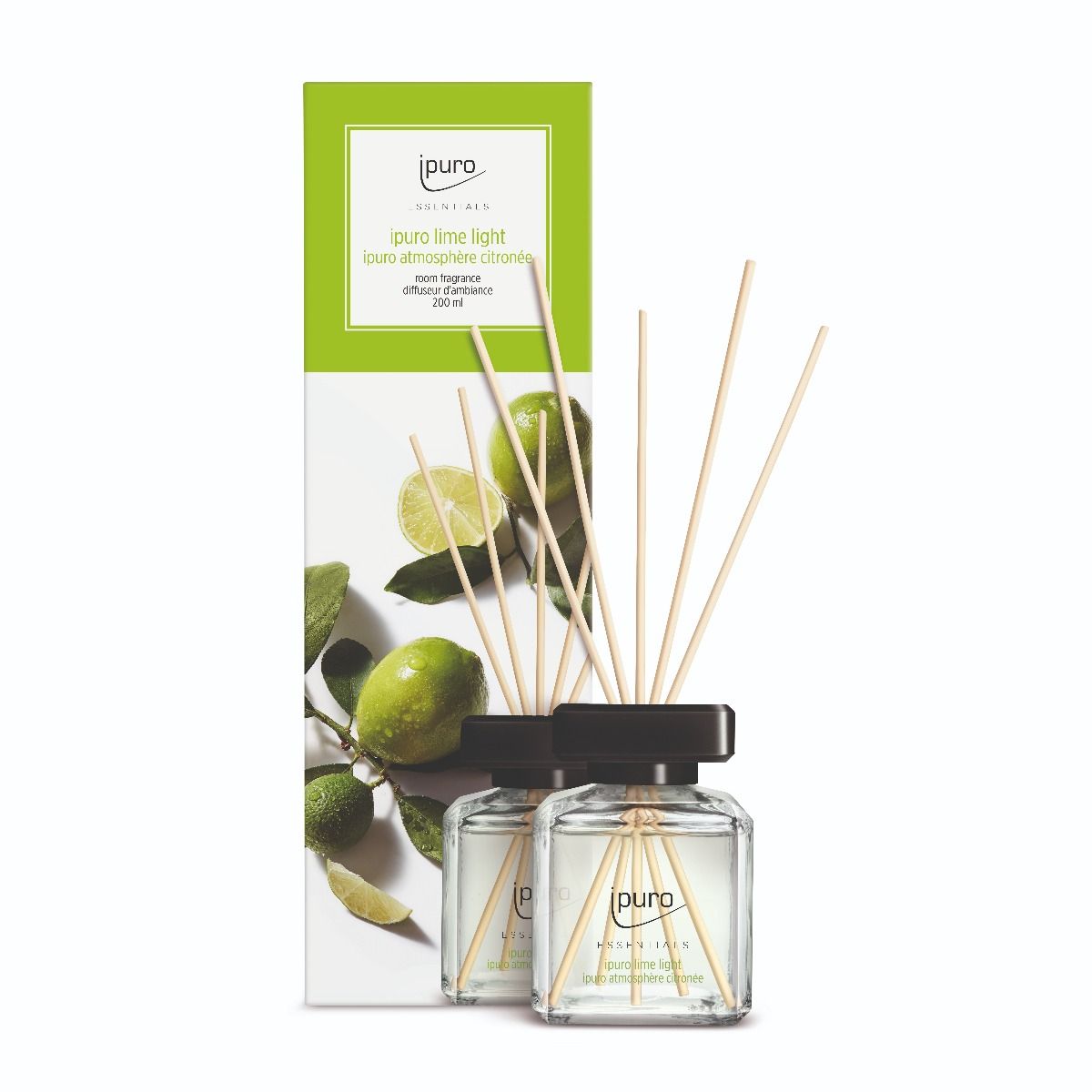 Ipuro diffuseur de parfum citron vert clair 200 ml