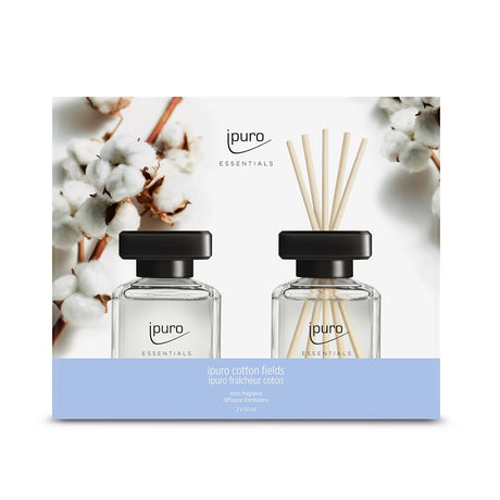 Ipuro diffuseur de parfum champ de coton 2 x 50 ml
