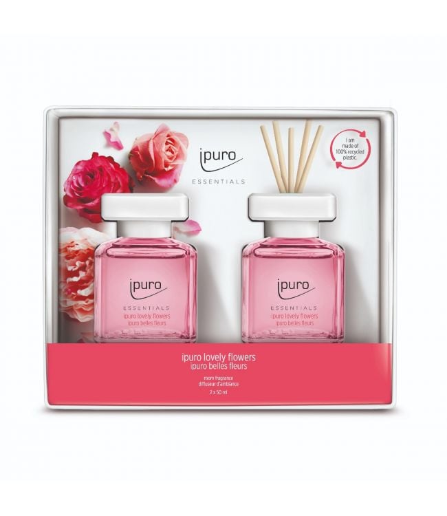 Ipuro diffuseur de parfum jolies fleurs 2 x 50 ml