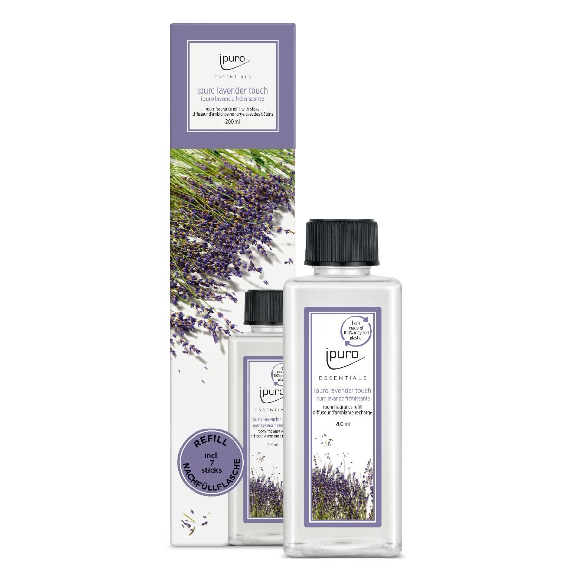 Recharge pour diffuseur de parfum Ipuro touche lavande 200ml
