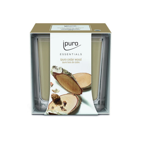 Bougie parfumée Ipuro bois de cèdre 125gr.