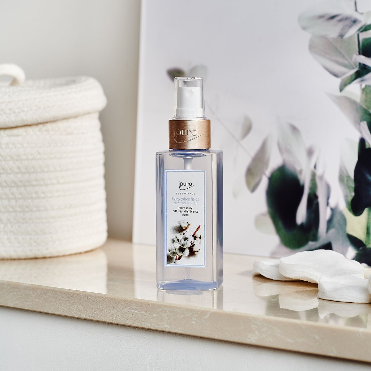 Spray d'ambiance champs de coton Ipuro 120ml