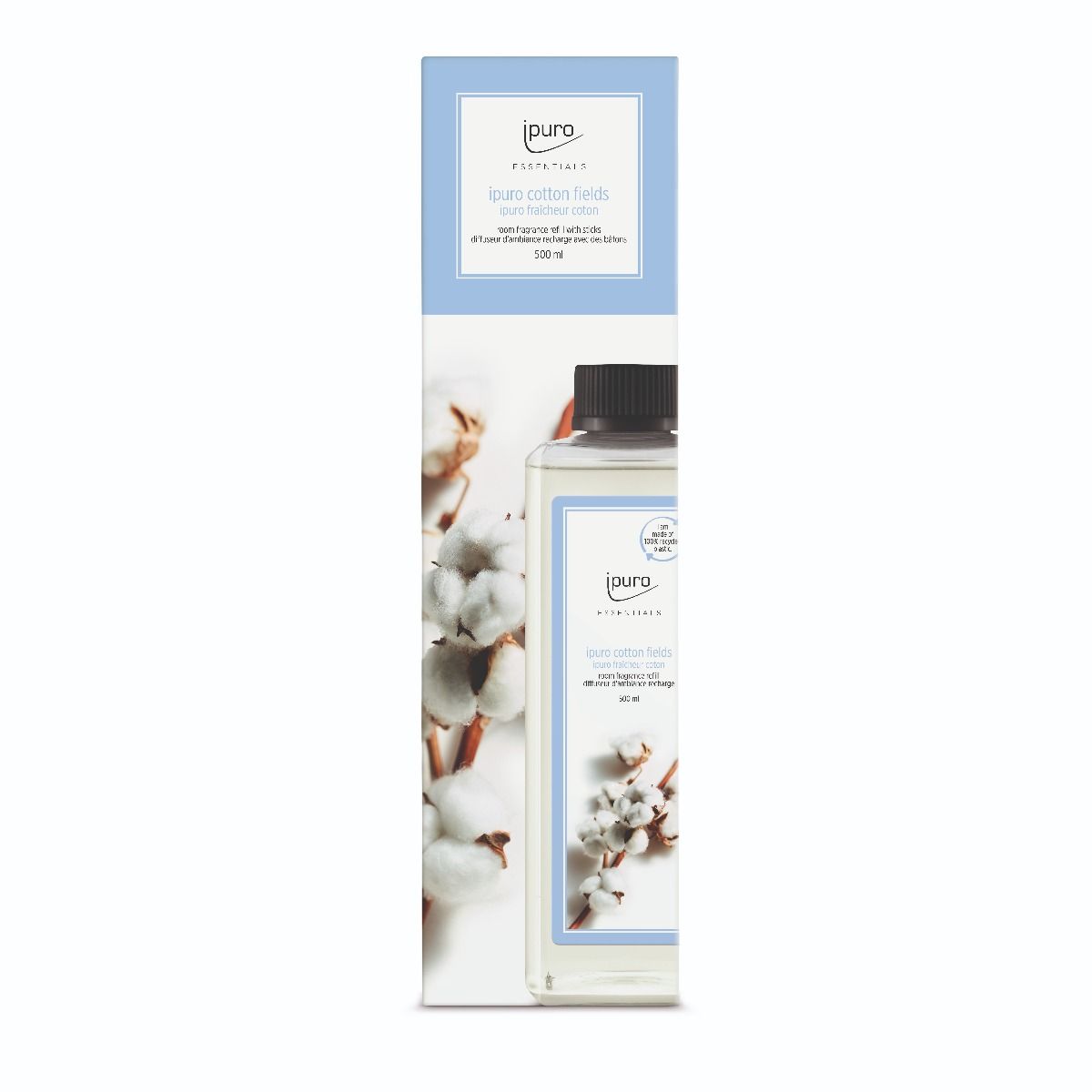 Recharge pour diffuseur de parfum Ipuro champs de coton 500ml