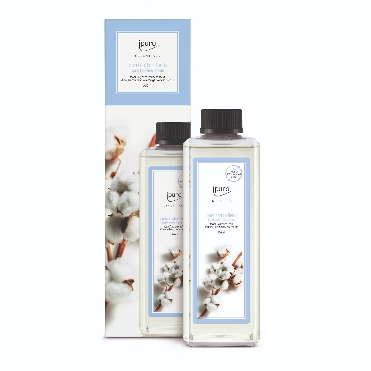 Recharge pour diffuseur de parfum Ipuro champs de coton 500ml