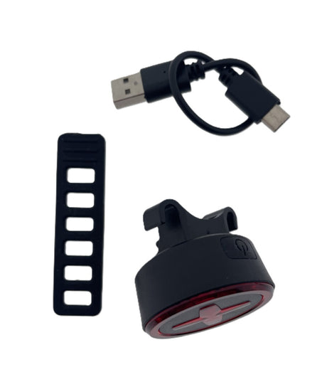 Feu arrière Ikzilight MR X avec 4014 LED, rechargeable par USB