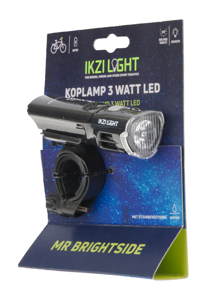 Les phares Ikzi Light Alu ont mené M. Brightside Hi-Tech Batt.