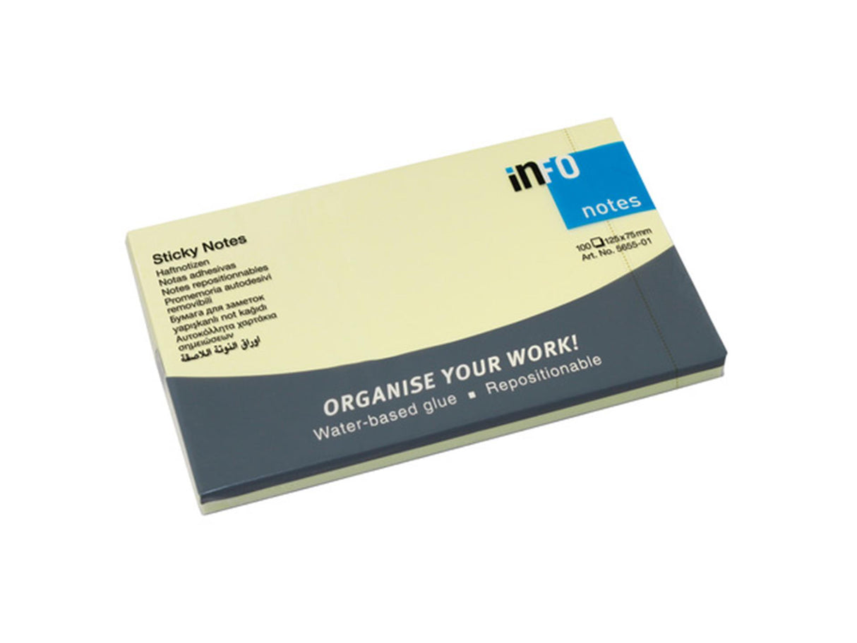 Notes d'information Kangaro 125x75mm jaune 12 blocs de 100 feuilles