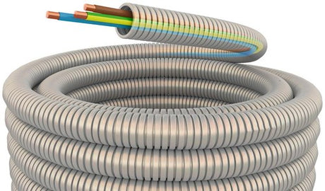 Tuyau d'installation flexible 5 8 (16mm) filaire gris 100m - 1275800