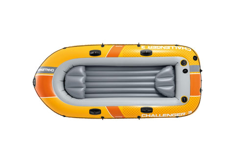 Ensemble bateau Intex challenger 3 personnes comprenant pagaies et pompe 295x137x43cm