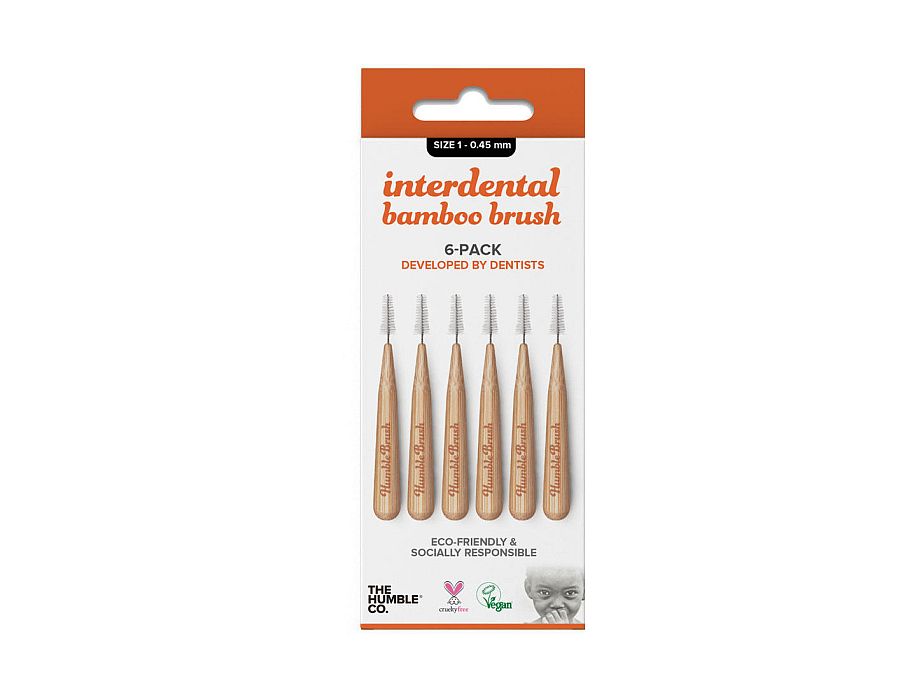 La humble co. brosse interdentaire 6 pcs - orange - 0,45 mm