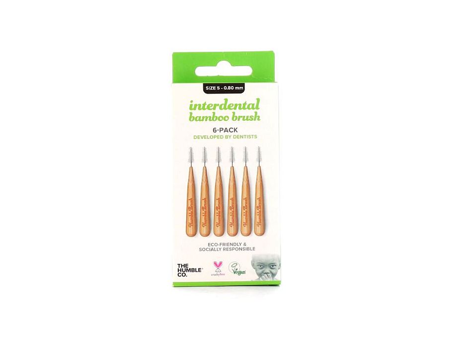 La humble co. brosse interdentaire 6 pcs - verte - 0,80 mm