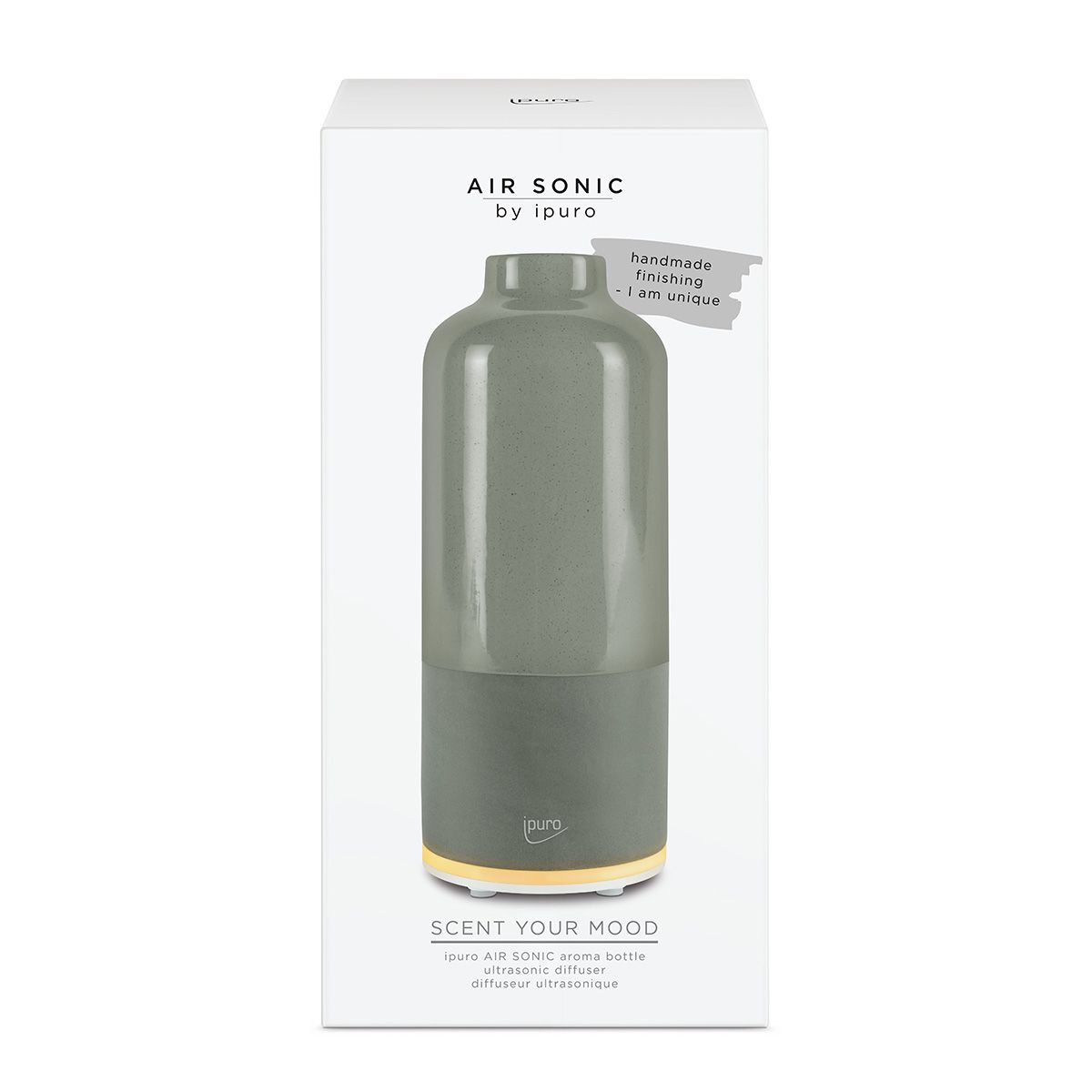 Bouteille d'arôme Ipuro air sonic gris vert