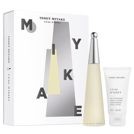 Issey Miyake coffret cadeau l'eau d'issey femme eau de toilette vaporisateur 50 ml + lotion pour le corps 100 ml femme