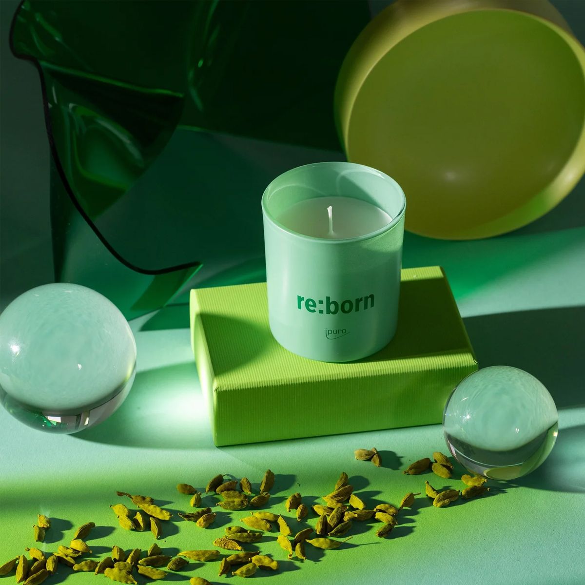 Bougie parfumée Ipuro nous sommes : re:born 140gr.