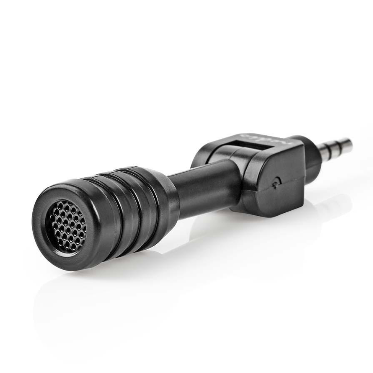 Nedis micmj100bk microphone filaire mini plug-in 3,5 mm noir
