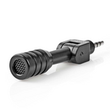 Nedis micmj100bk microphone filaire mini plug-in 3,5 mm noir