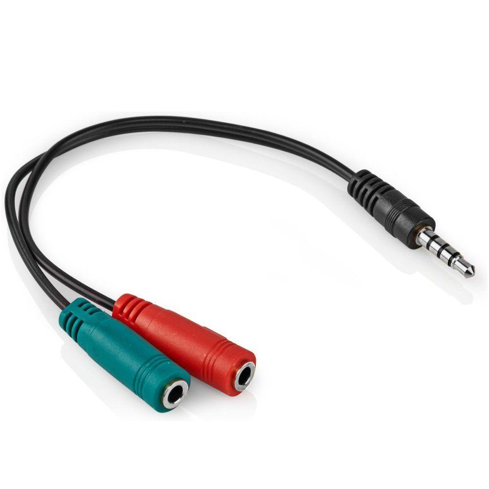 Câble répartiteur Aux - microphone et audio