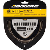 Jagwire 2x kit de changement de vitesse sport - blanc