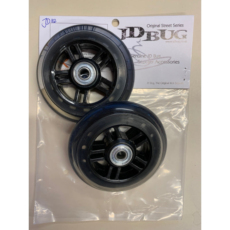 Paire de roues jd bug 100mm noires pour rue d'origine