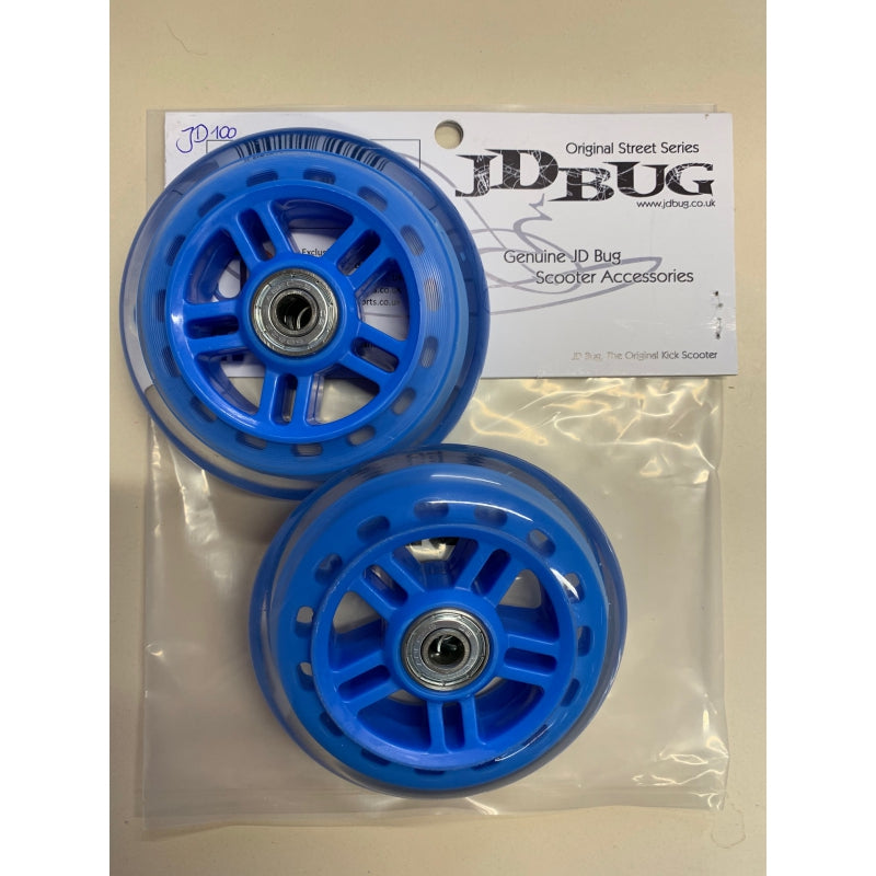 Paire de roues jd bug 100mm bleues pour rue d'origine
