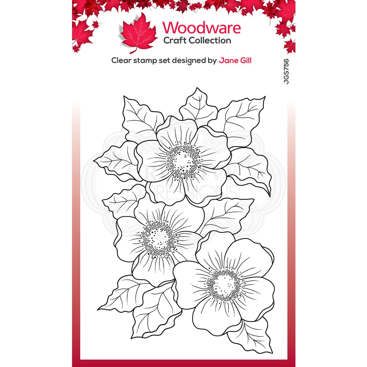 Woodware • clear stamp singles geurende bloemen