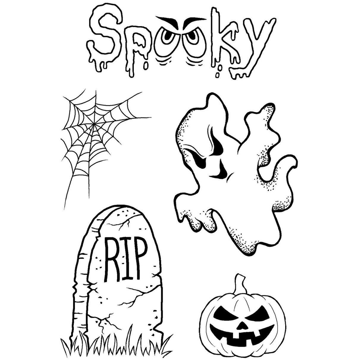 Woodware • clear singles stempels spooky goings on