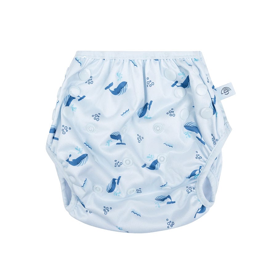Vague bleue | couche de bain lavable bleue