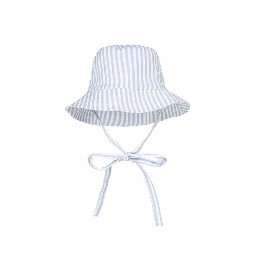 Rayures bleues | chapeau de soleil uv bleu blanc